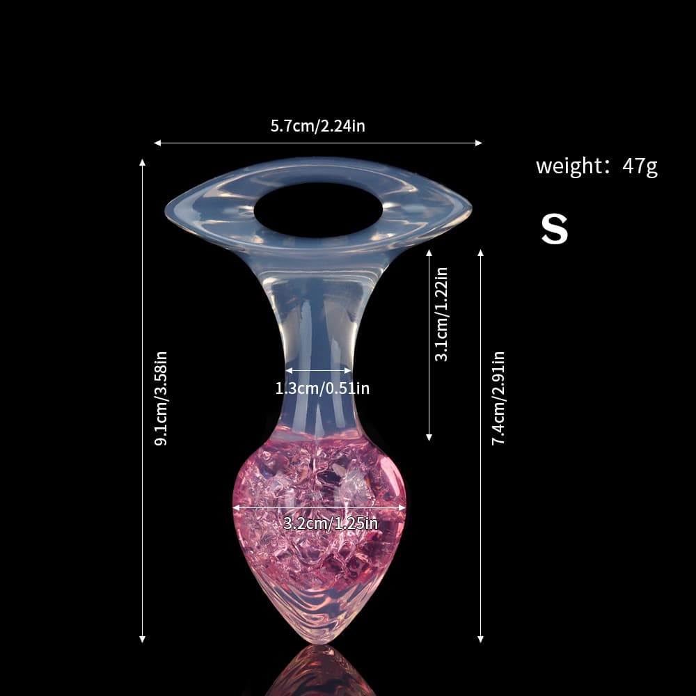 Heart Crystal Butter Plugs