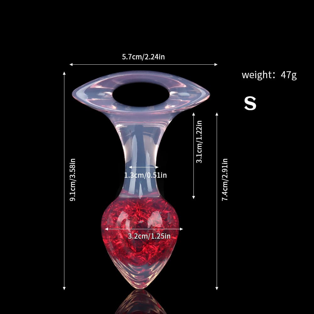 Heart Crystal Butter Plugs