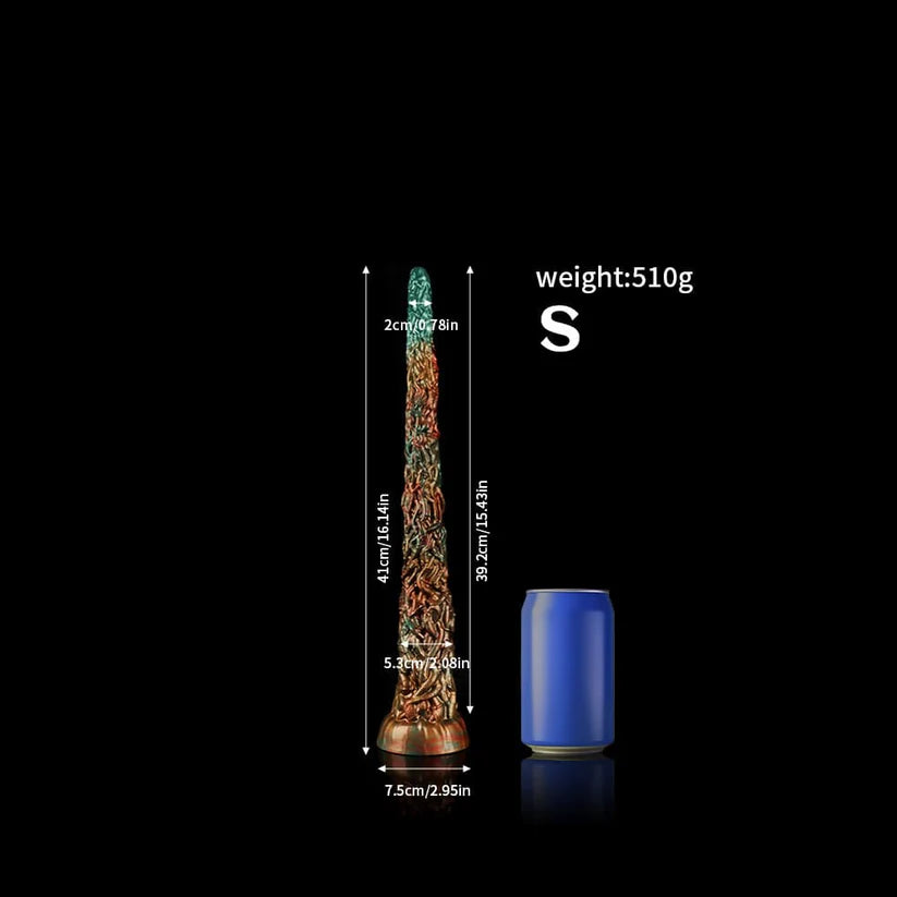 Knotdildo Vine Green Tentacle Dildo – Fantasy Silicone Toy with Textured Design