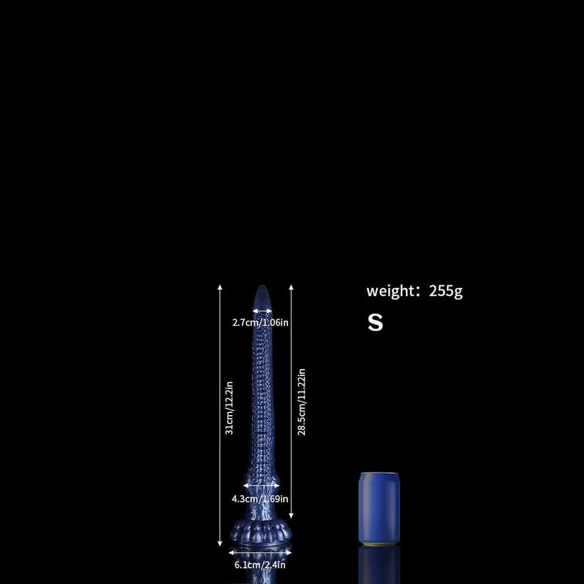 Aalblau Übergroßer Tentakel-Analdildo