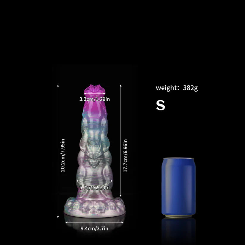 Knotdildo Sphinx Gradient Purple Dildo – Fantasy Textured Adult Silicone Toy