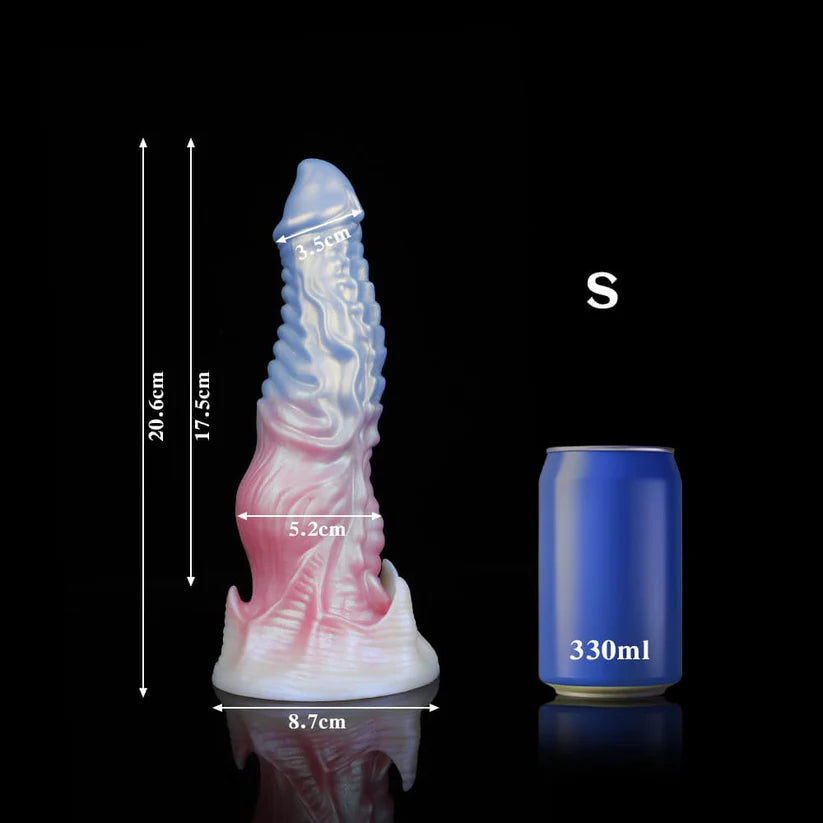 Knotdildo Ghostly Pink Fantasy Monster Dildo – Unique Textured Adult Toy