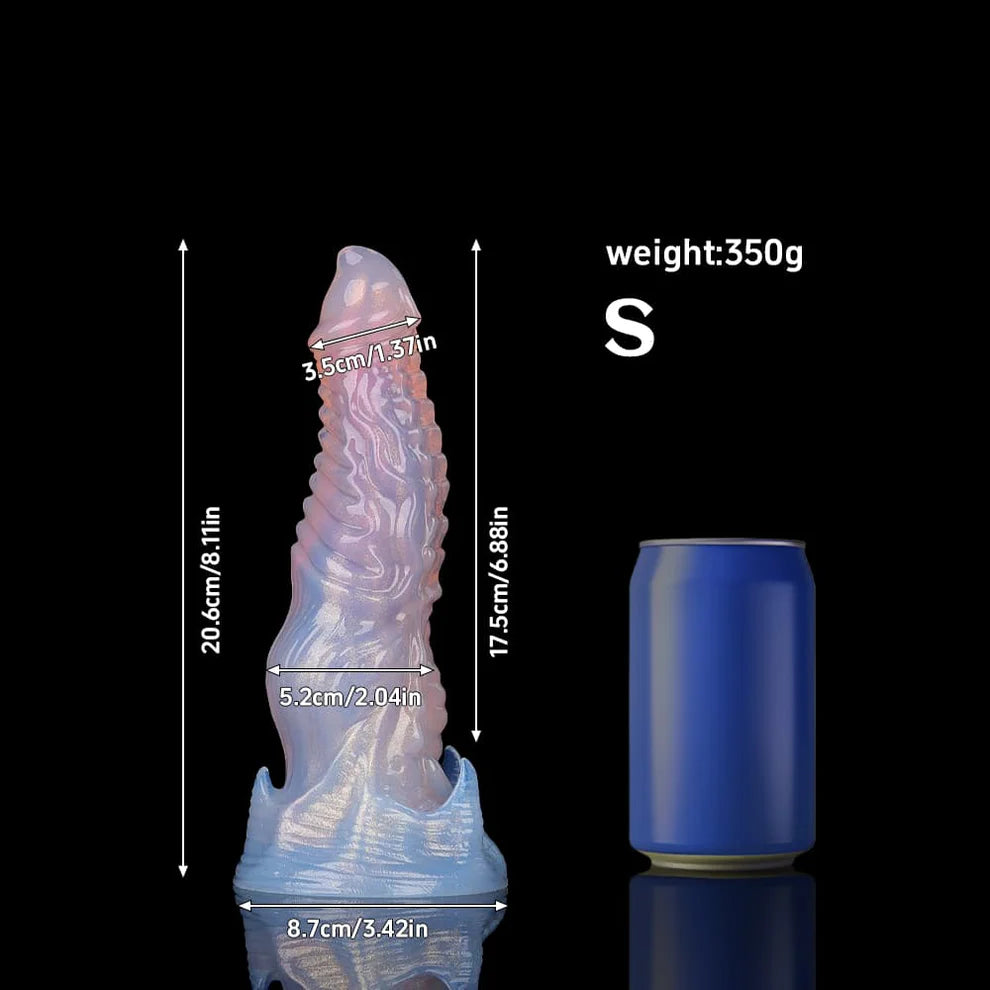 Knotdildo Ghostly Pink Purple Transparent Dildo – Ethereal Fantasy Design & Elegant Glow
