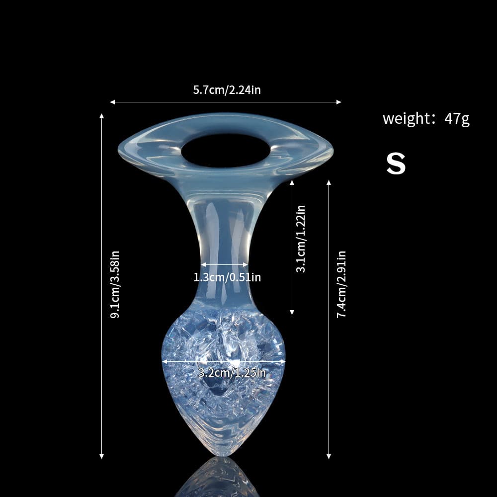 Heart Crystal Butter Plugs