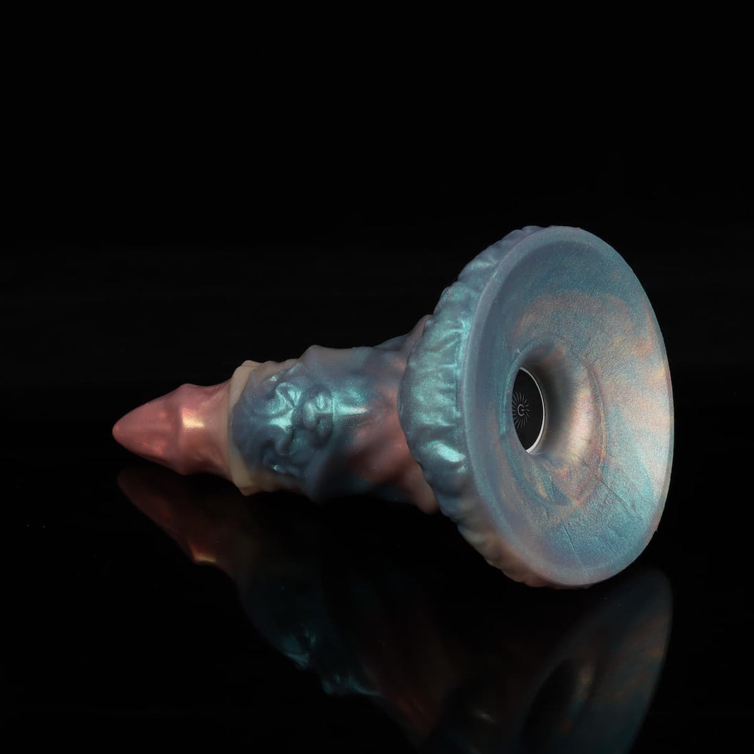 Knotdildo Bullhorn Tip Rainbow Electric Dildo – Vibrating Silicone Toy