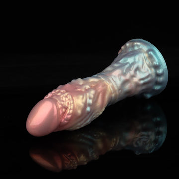 Knotdildo Capricorn Rainbow Electric Dildo – Vibrating Silicone Toy