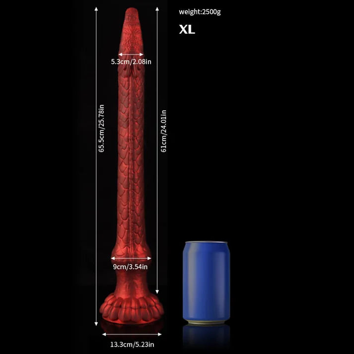 Knotdildo Eel Crimson Tentacle Dildo – Realistic Fantasy Toy for Pleasure