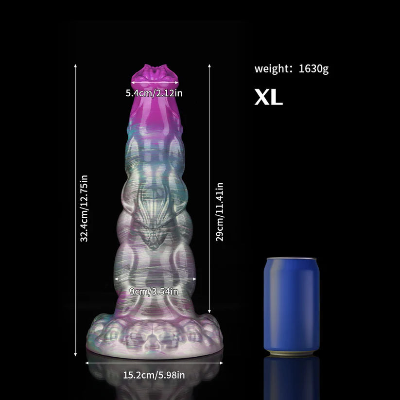 Knotdildo Sphinx Gradient Purple Dildo – Fantasy Textured Adult Silicone Toy