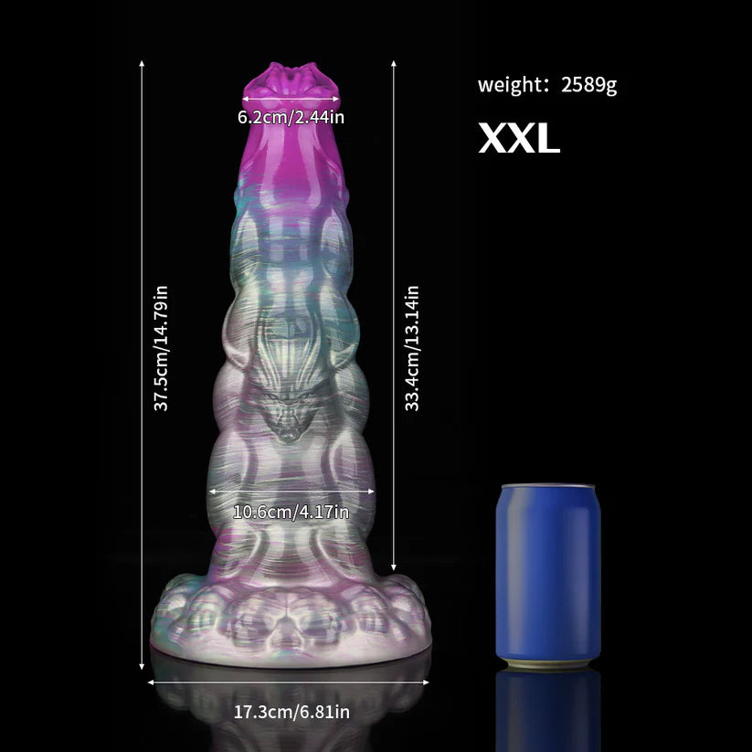 Knotdildo Sphinx Gradient Purple Dildo – Fantasy Textured Adult Silicone Toy