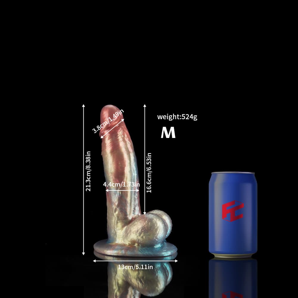 Gentleman Rainbow Fantasy Dildo with realistic design and dimensions for enhanced pleasure