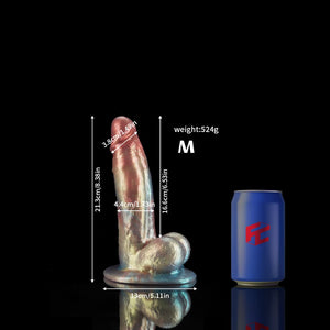 Gentleman Rainbow Fantasy Dildo with realistic design and dimensions for enhanced pleasure