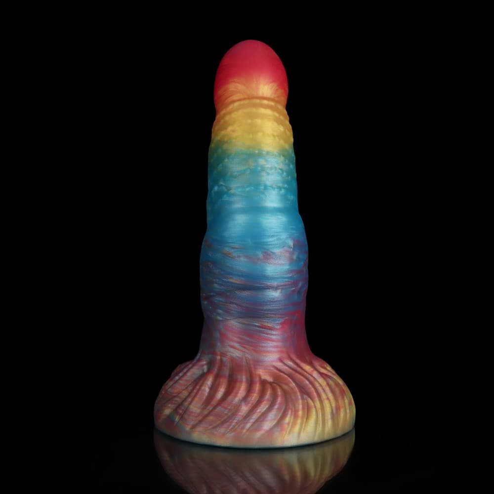 Gilt Hammer Rainbow Knot Dildo for Ultimate Pleasure with Vibrant Colors and Realistic Texture