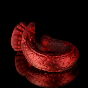 Knot Dildo Eel Crimson Tentacle Dildo for Ultimate Pleasure with a textured design