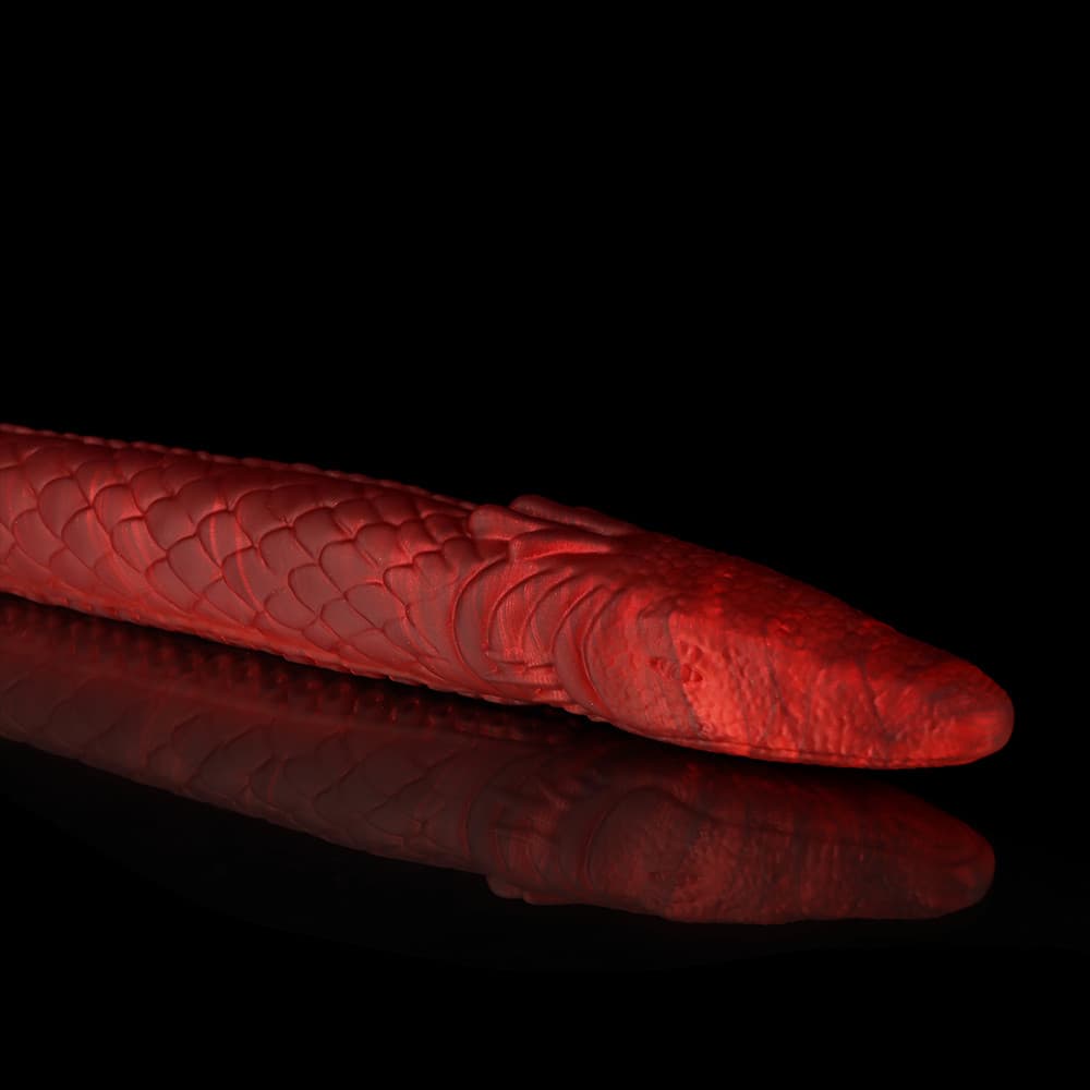 Knot Dildo Eel Crimson Tentacle Dildo for Ultimate Pleasure with Detailed Textures and Realistic Design