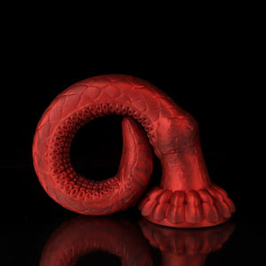Knot Dildo Eel Crimson Tentacle Dildo for Ultimate Pleasure with Detailed Texture and Flexible Design