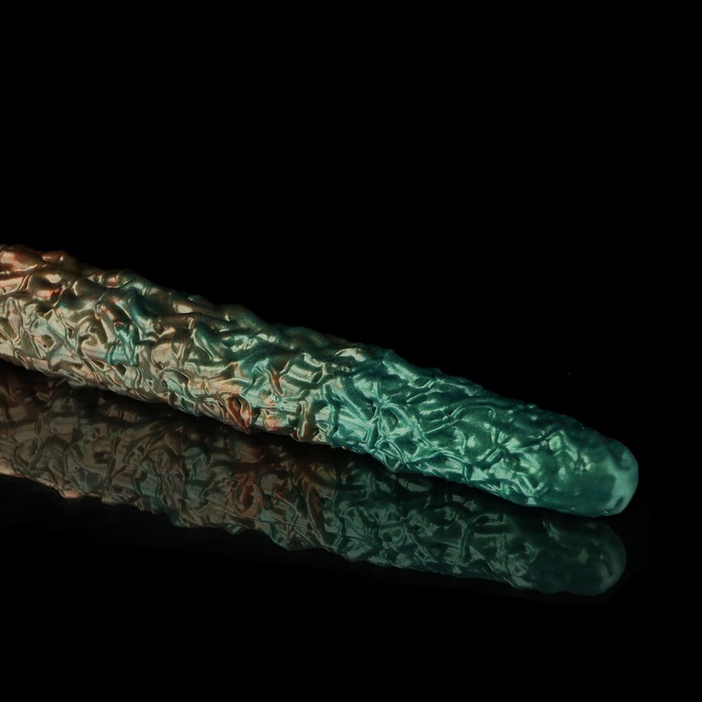 Knot Dildo Vine Green Tentacle Dildo for Ultimate Pleasure with Textured Surface and Glossy Finish