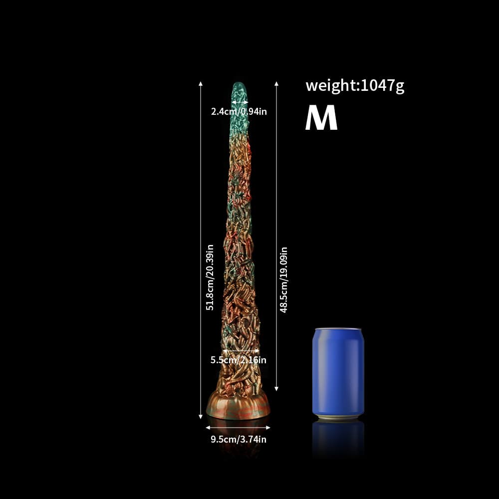 Knot Dildo Vine Green Tentacle Dildo for Ultimate Pleasure with realistic texture and size specifications