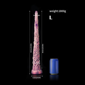 Knot Dildo Vine Purple Tentacle Dildo for Fantasy Play with detailed texture and unique design