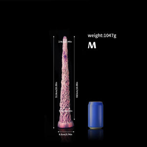 Knot Dildo Vine Purple Tentacle Dildo for Fantasy Play with textured design and realistic detailing