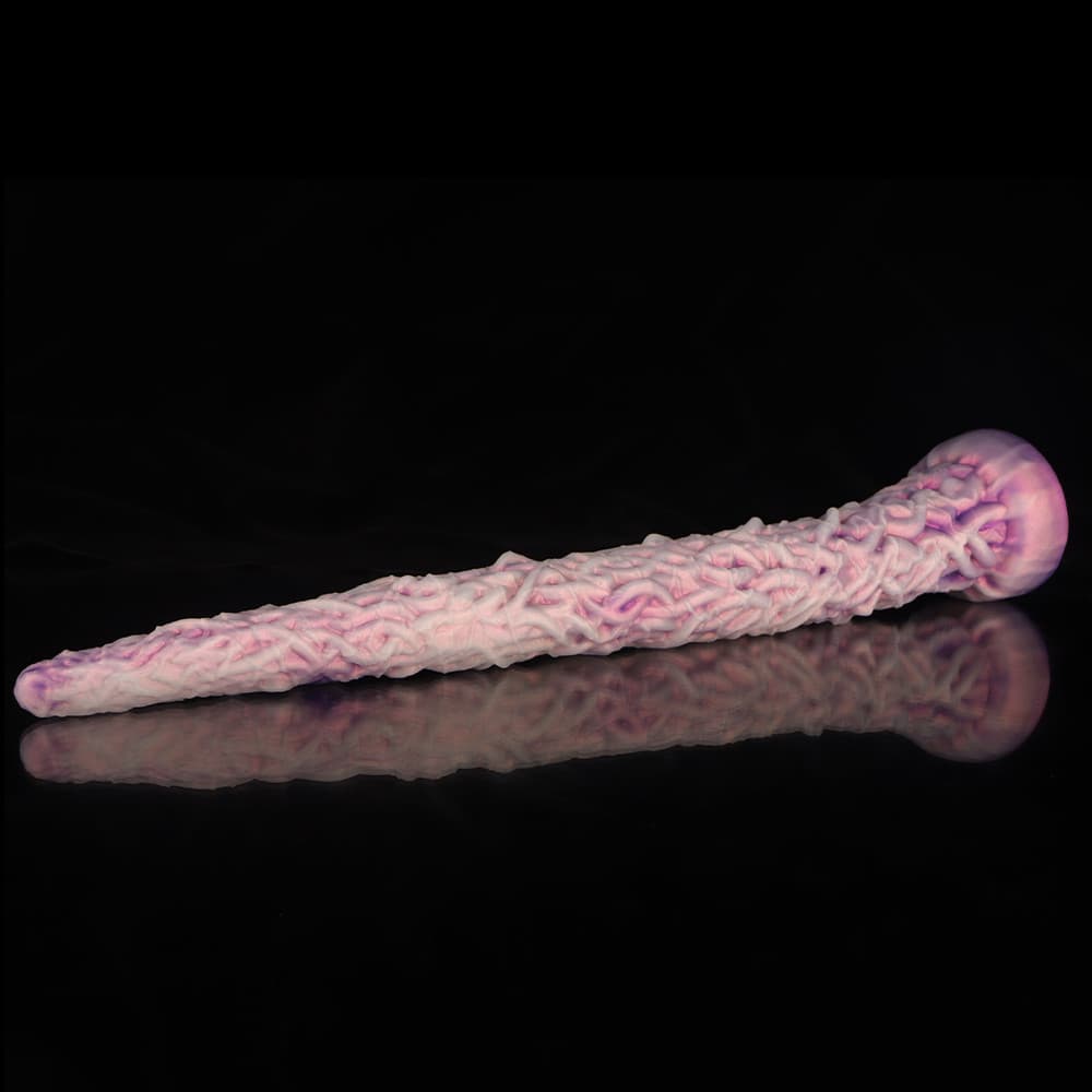 Knot Dildo Vine Purple Tentacle Dildo for Fantasy Play with Textured Surface and Unique Design
