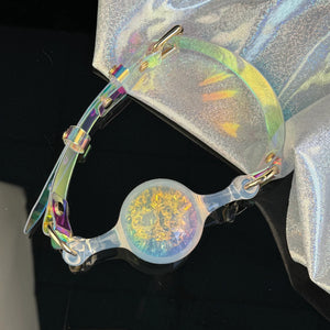 KnotDildo Colorful Crystal Ballgags - Discreet Pleasure with a shiny, iridescent design for adventurous play