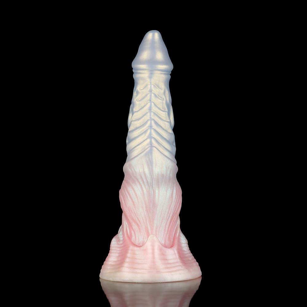 KnotDildo-Ghostly Pink Fantasy Monster Knotted Dildo featuring unique texture and colors