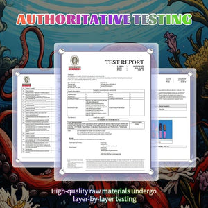 Test report showcasing high-quality materials for KnotDildo-Ghostly Pink Fantasy Monster Knotted Dildo