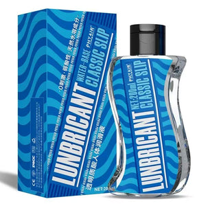 RealVagina 200ml Water Based Lube Lasts Long & Easy to Clean in a blue bottle with modern packaging