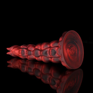 Sphinx Crimson Fantasy Knot Dildo for Ultimate Pleasure with textured design and smooth finish